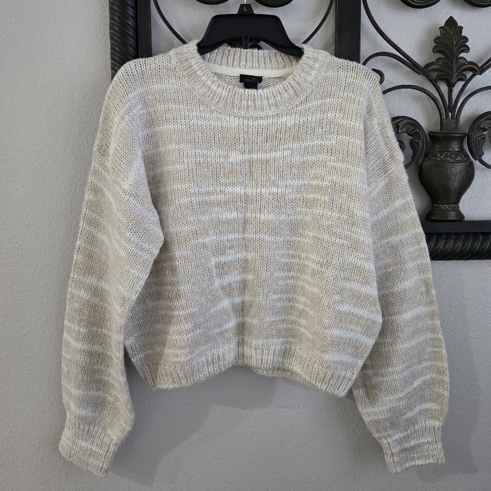 Rue 21 Cream Crewneck Sweater